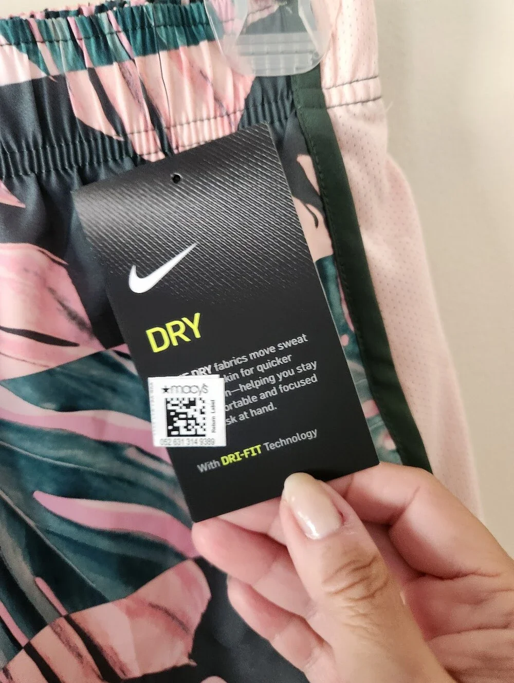 Nike Dri Fit Floral Athletic Shorts New